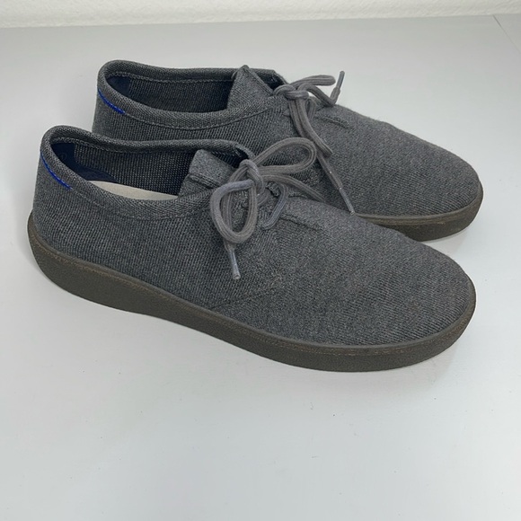 Rothy’s The Monty Merino Wool Mountain Grey Lace Up Men’s Size 11 - Picture 1 of 7